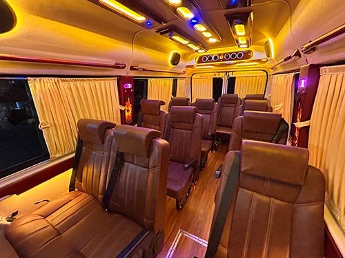 Premium Tempo Traveller rental service in kerala kochi